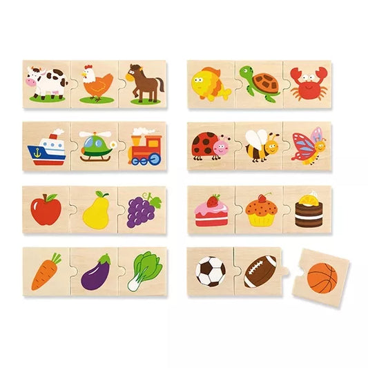 „Viga Toys“ medinė loginė dėlionė, 24 detalės