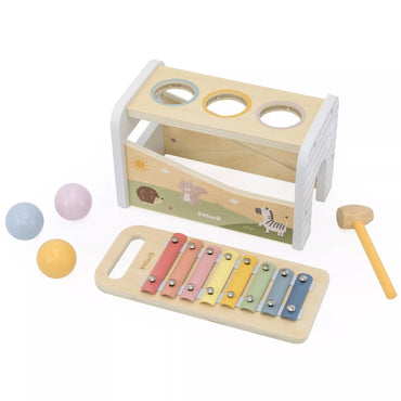 VIGA medinis rinkinys „Knockout“ + ksilofonas 2 viename
