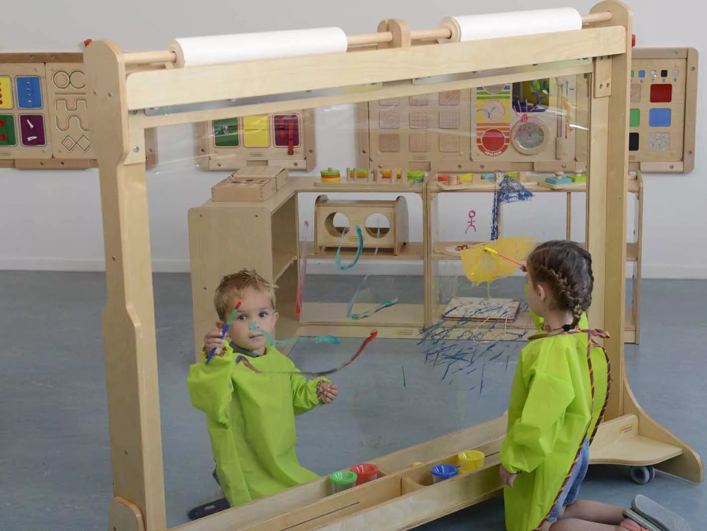 MASTERKIDZ – didelis medinis lango molbertas piešimui