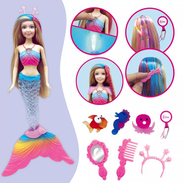 WOOPIE undinė lėlė Gina Magic Rainbow su priedais