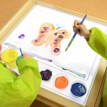 Masterkidz sensorinis rėmas su LED panele ir skaidriu piešimo padėklu