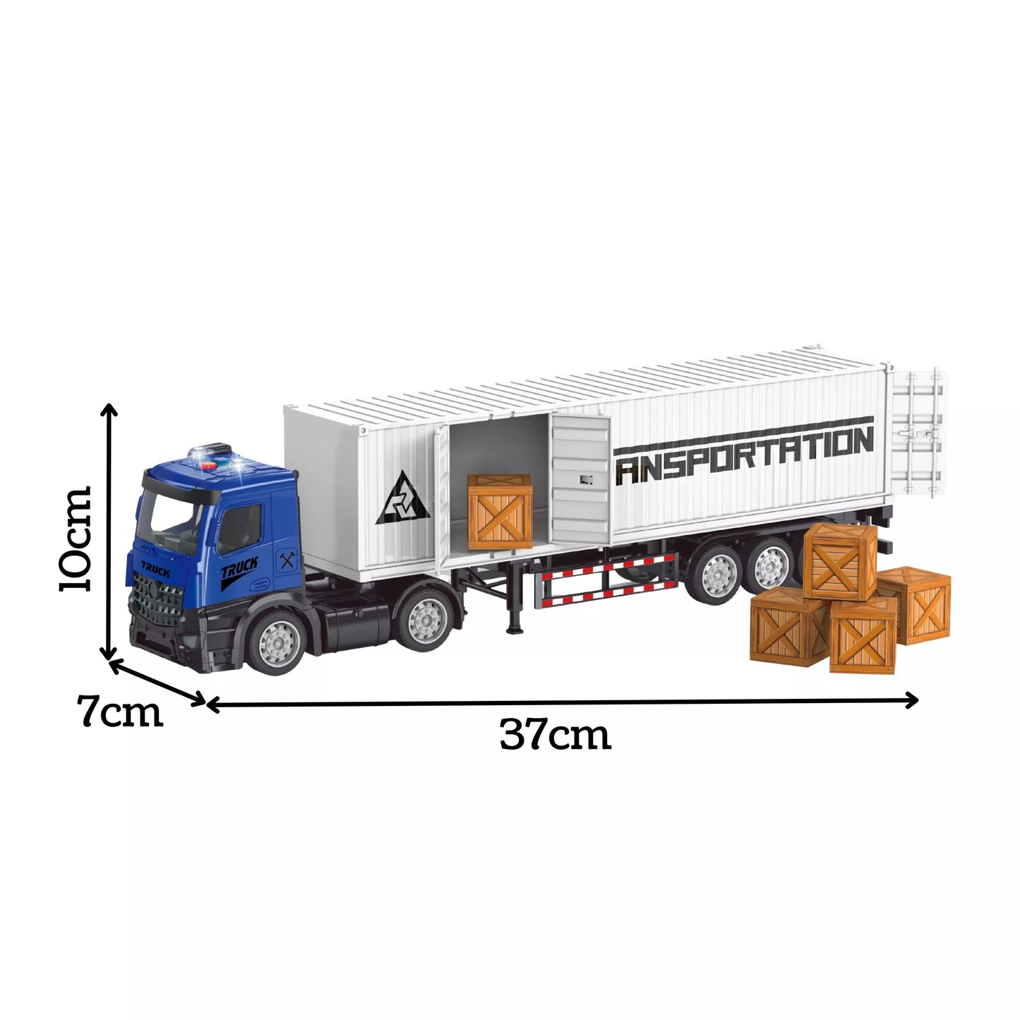 WOOPIE TIR konteinerių sunkvežimis su šviesos ir garso efektais!