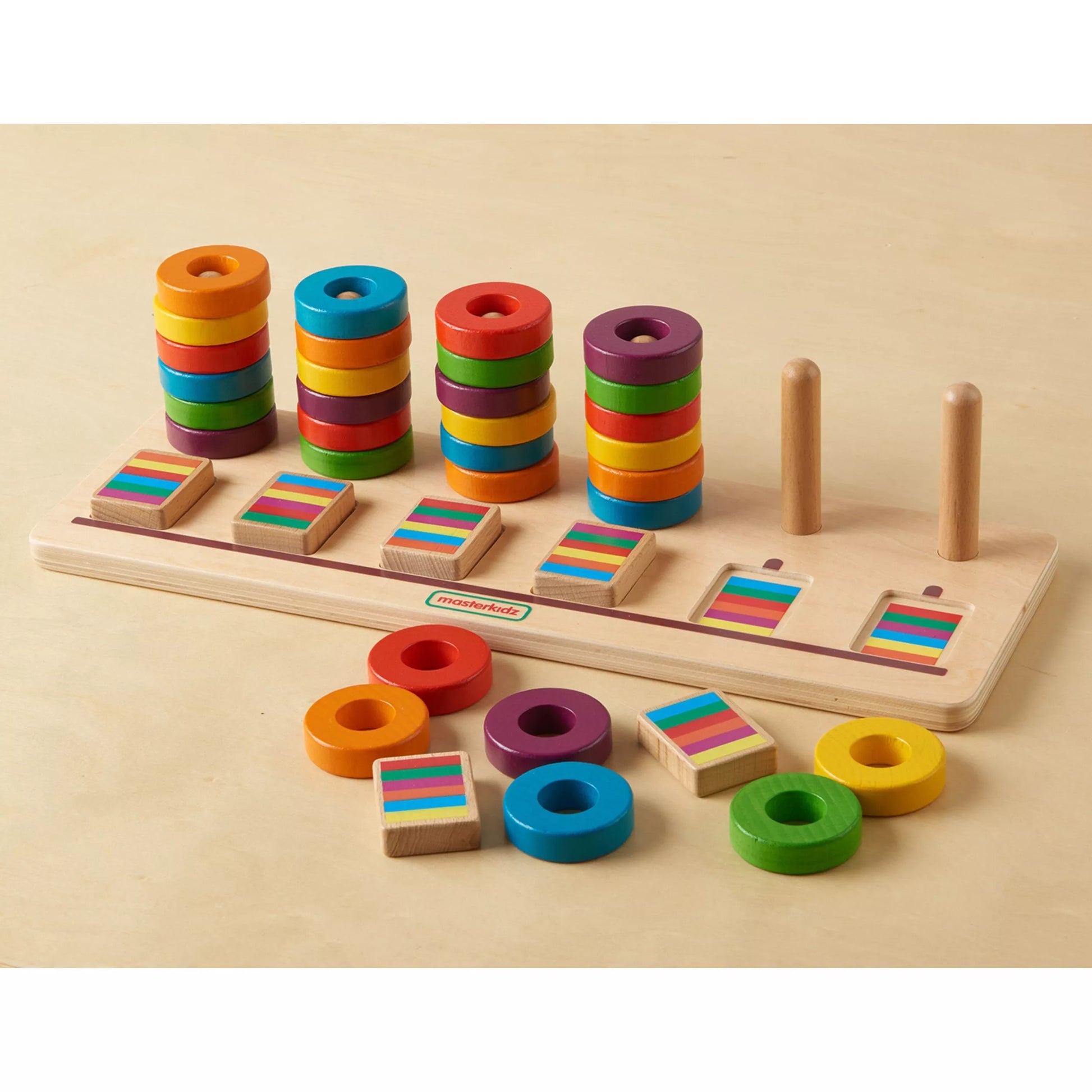 MASTERKIDZ Montessori skaičiavimo ir spalvų rūšiuoklis