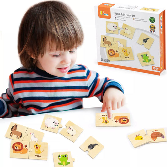 Maži ir dideli gyvūnai dėlionė