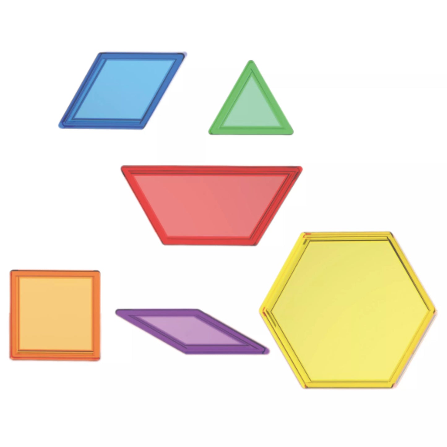 MASTERKIDZ Montessori Tangram mozaikos blokelių rinkinys, 140 vnt