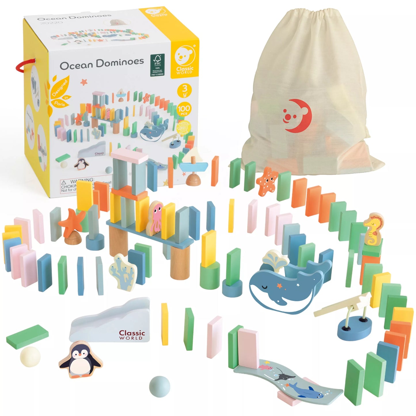 CLASSIC WORLD vandenyno tematikos domino rinkinys