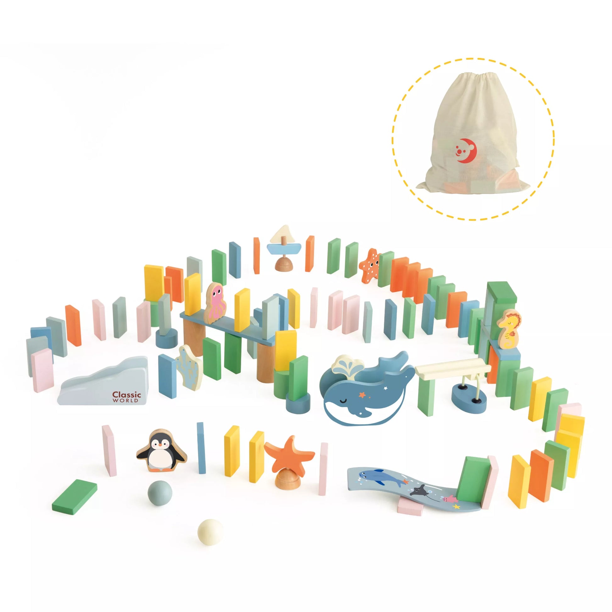 CLASSIC WORLD vandenyno tematikos domino rinkinys