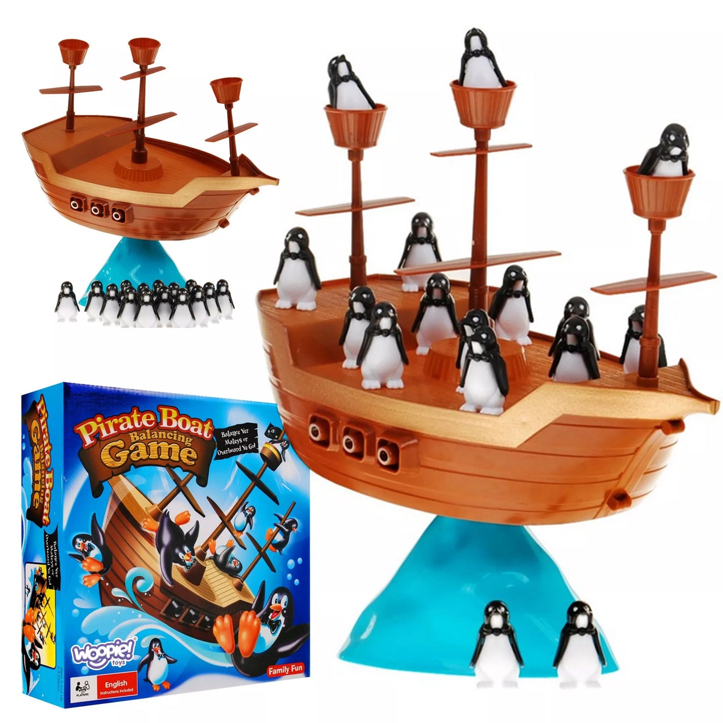 WOOPIE Arkadinis žaidimas „Pingvino piratų laivas“
