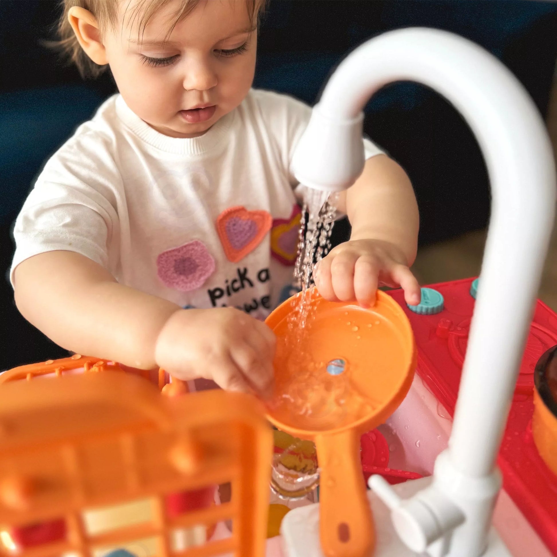 WOOPIE virtuvės kriauklė vaikams, rožinė