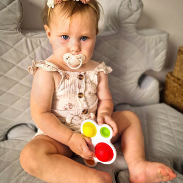 WOOPIE BABY POP IT – Montessori antistresinis jutiminis žaislas, skirtas kramtymui