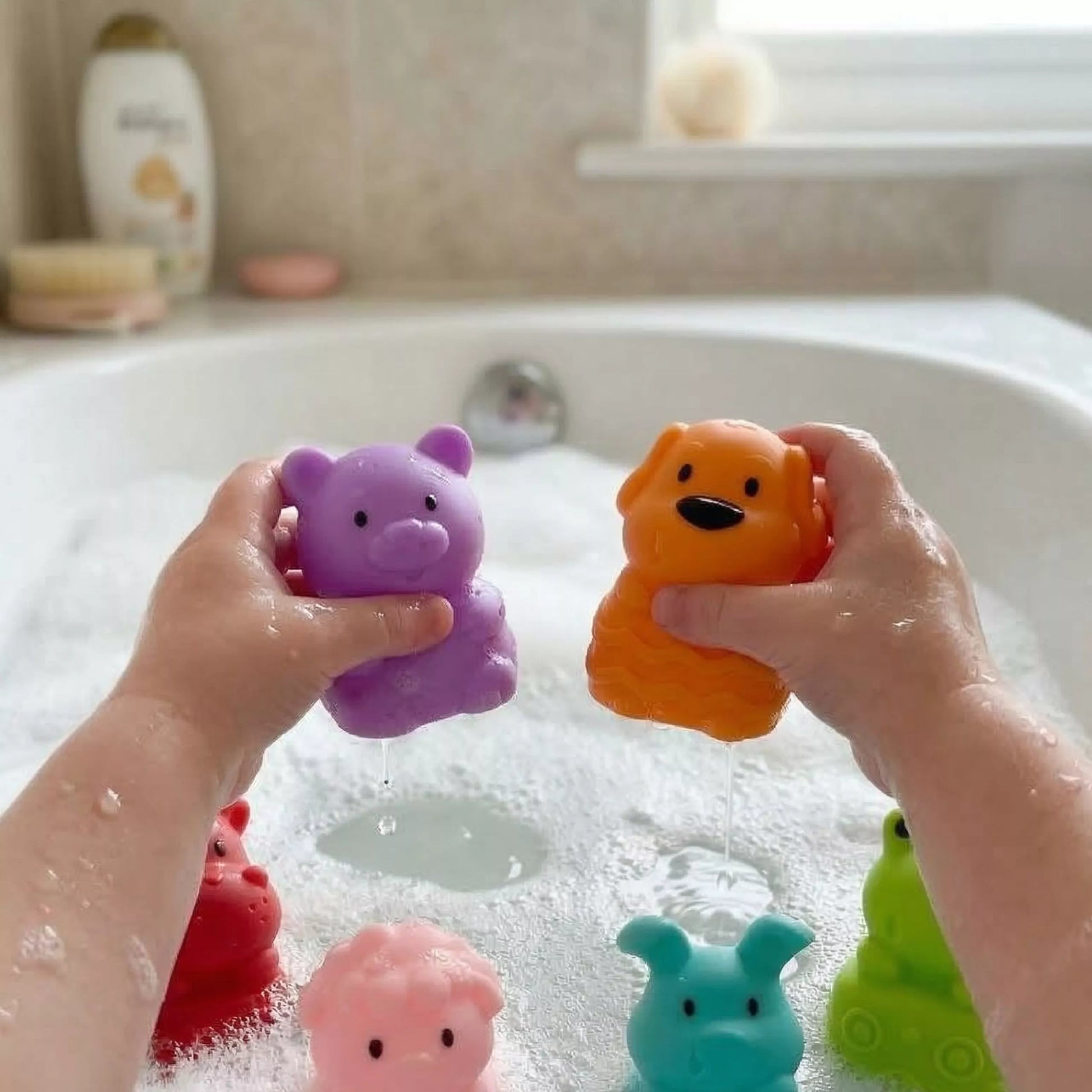 WOOPIE BABY minkštų jutiminių gyvūnėlių rinkinys – 6 vnt.