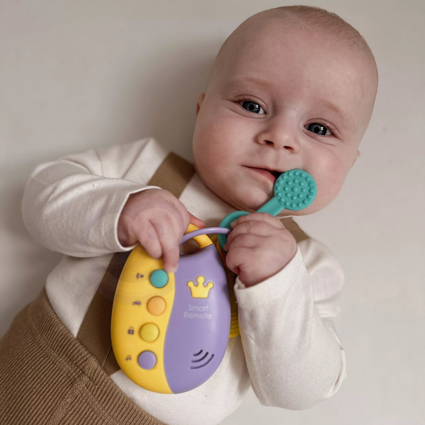 WOOPIE BABY interaktyvūs automobilių rakteliai su nuotoliniu valdymu – 2 viename kramtymui