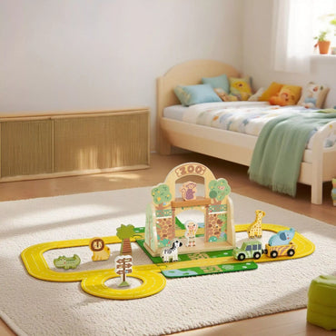 TOOKY TOY Mini ZOO Set Nešiojamų gyvūnų krepšių rinkinys