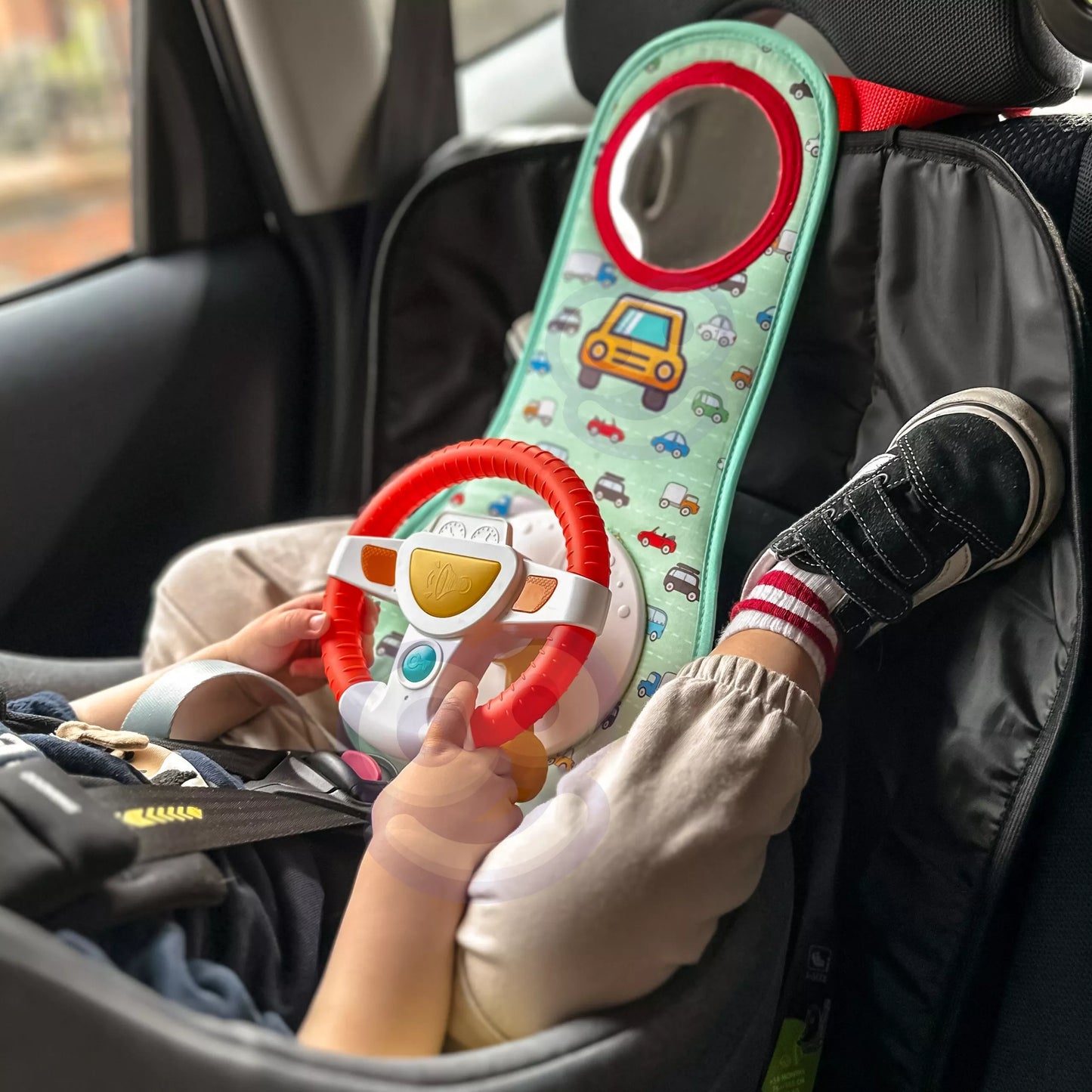 WOOPIE BABY interaktyvus vairas mažojo vairuotojo automobilio rinkiniui