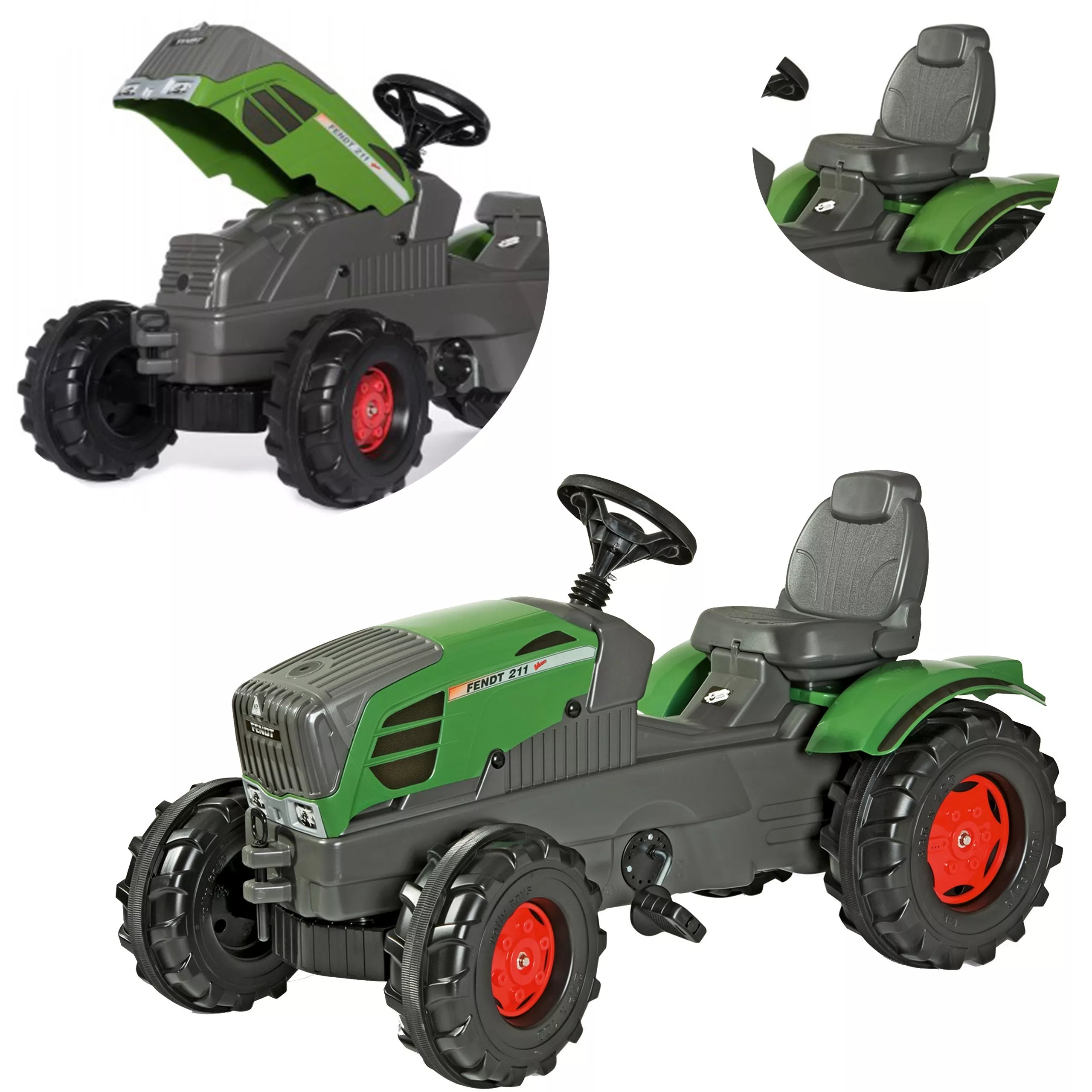 Rolly Toys Fendt 211 – didelis pedalinis traktorius