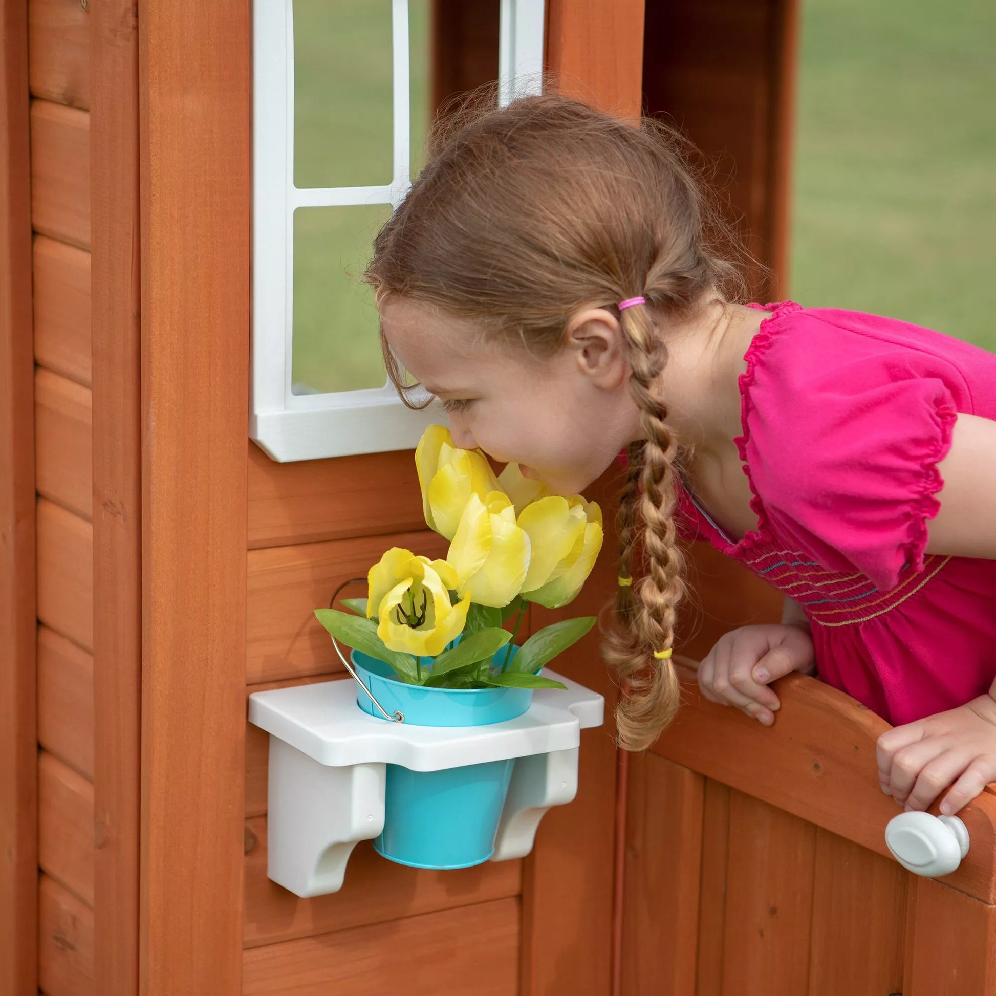 BACKYARD DISCOVERY medinis vaikų sodo namelis – Timberlake modelis