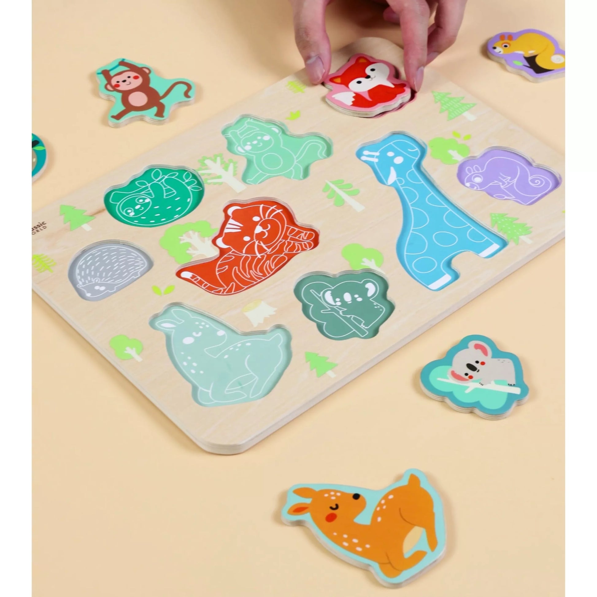 CLASSIC WORLD medinis gyvūnų atitikimo galvosūkis