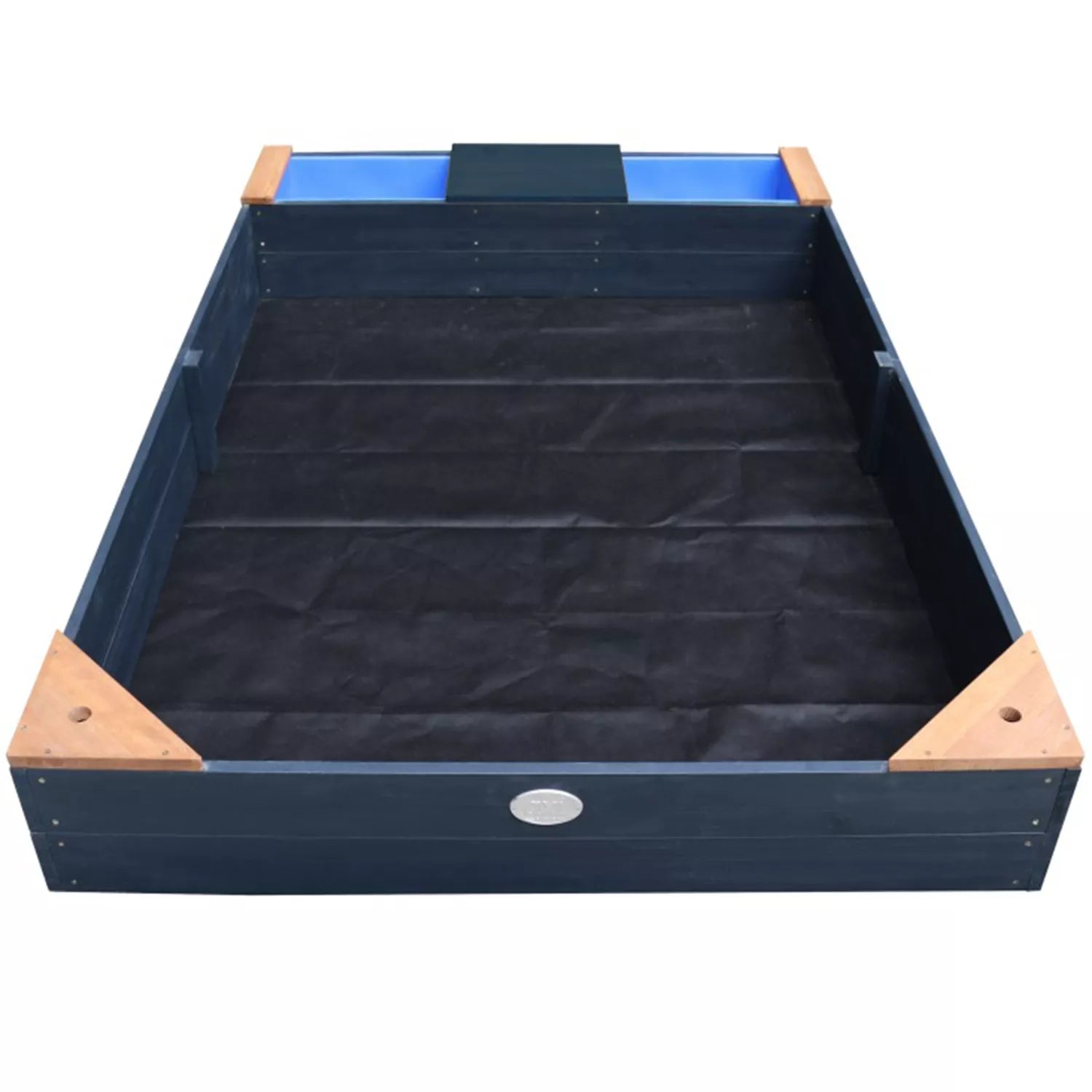 AXI didelė smėlio dėžė su konteineriais, sėdyne ir dangčiu