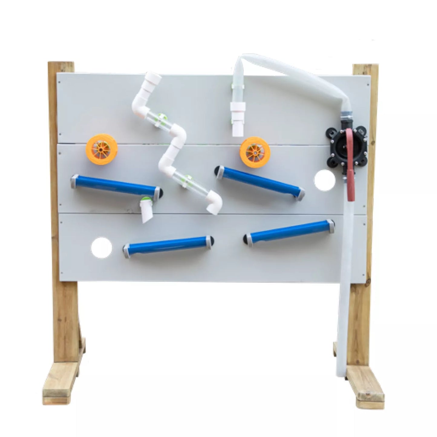 CLASSIC WORLD EDU medinis vandens žaidimų aikštelės komplektas, stovas + vandens ir smėlio laidumo priedai