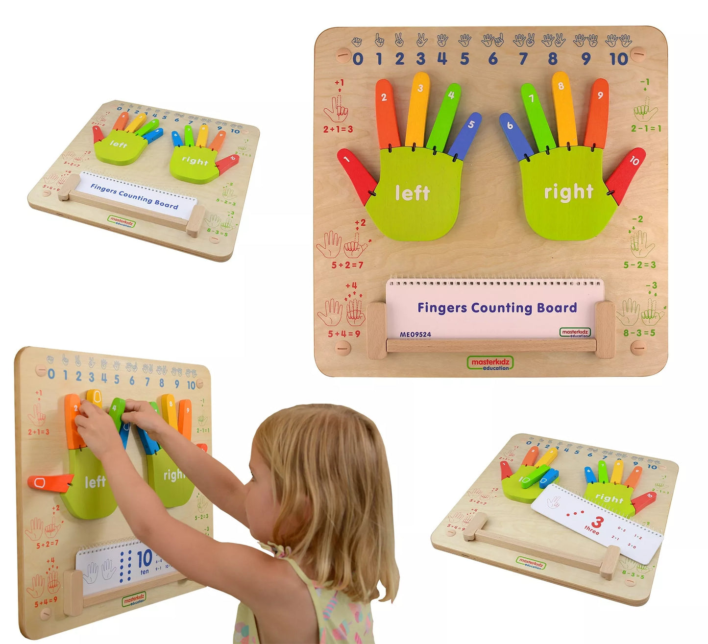 MASTERKIDZ „Learning to Count Flex Montessori“ sensorinė lenta