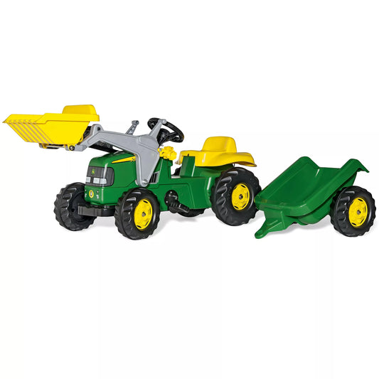 Rolly Toys RollyKid John Deere – Traktoriukas su Kaušu ir Priekaba