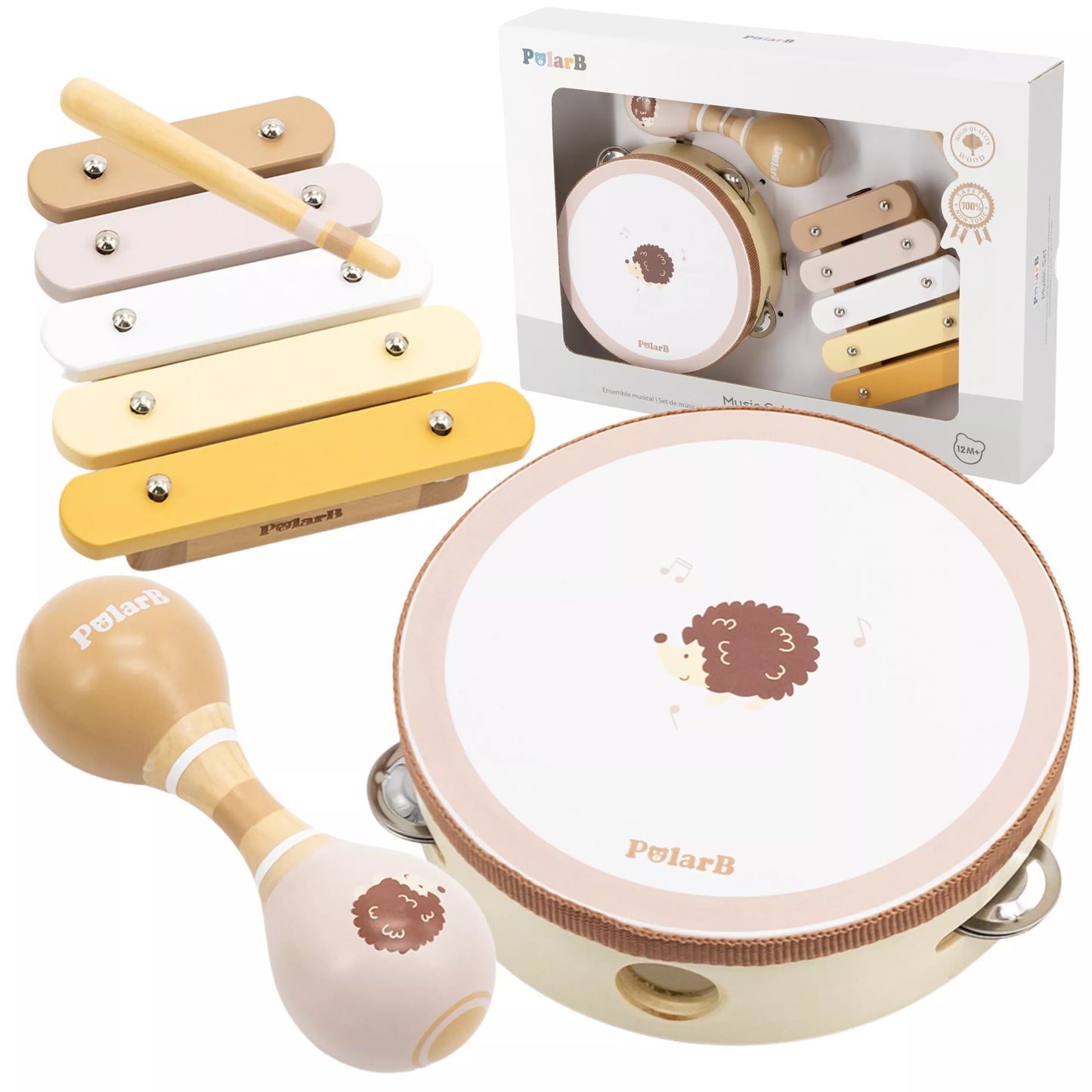 VIGA Polarb Muzikos instrumentų rinkinys su ežiuku