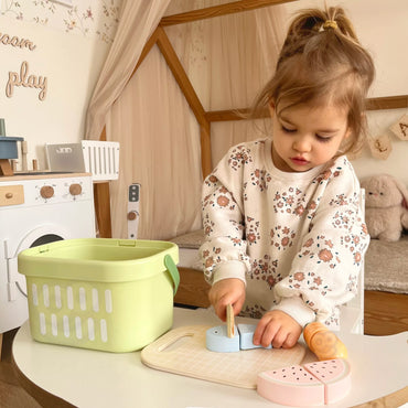 Tooky Toy medinis maisto pjaustymo rinkinys