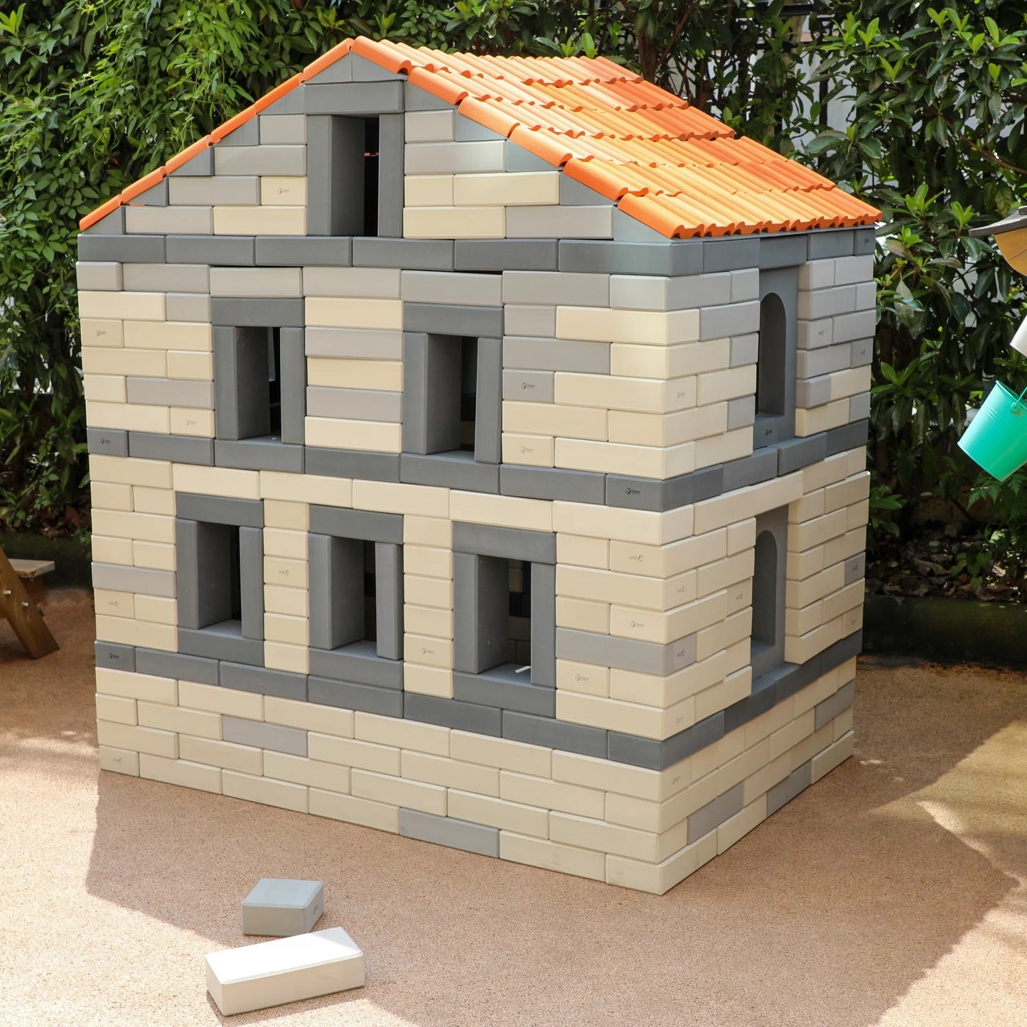 CLASSIC WORLD EDU Mega Soft EVA putplasčio statybiniai blokeliai – surenkamas stogas