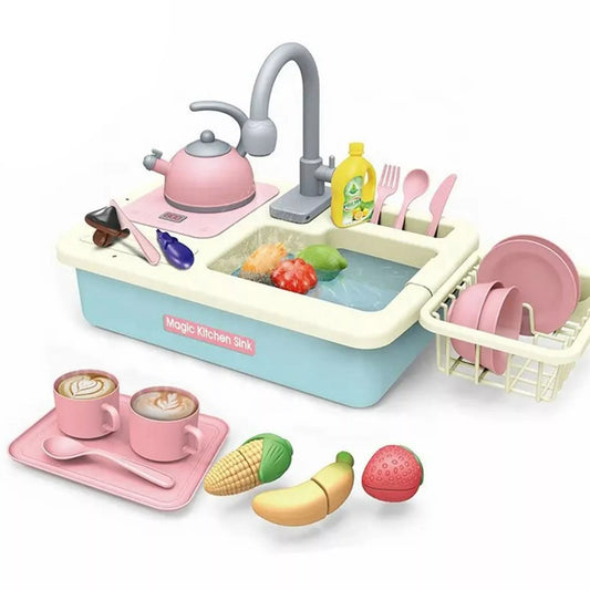 Kriauklė 2in1 virtuvės vandens maišytuvas Mėlynas