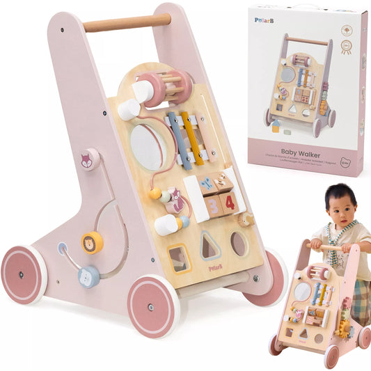 VIGA PolarB medinis vaikštynė rožinė lavinamoji