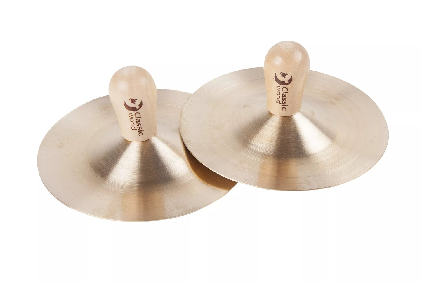 CLASSIC WORLD EDU muzikiniai instrumentai – cimbalai vaikams (9 cm), 2 vnt.