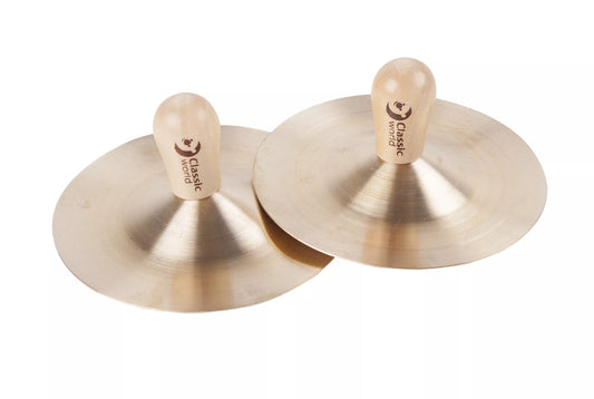 CLASSIC WORLD EDU muzikiniai instrumentai – cimbalai vaikams (9 cm), 2 vnt.