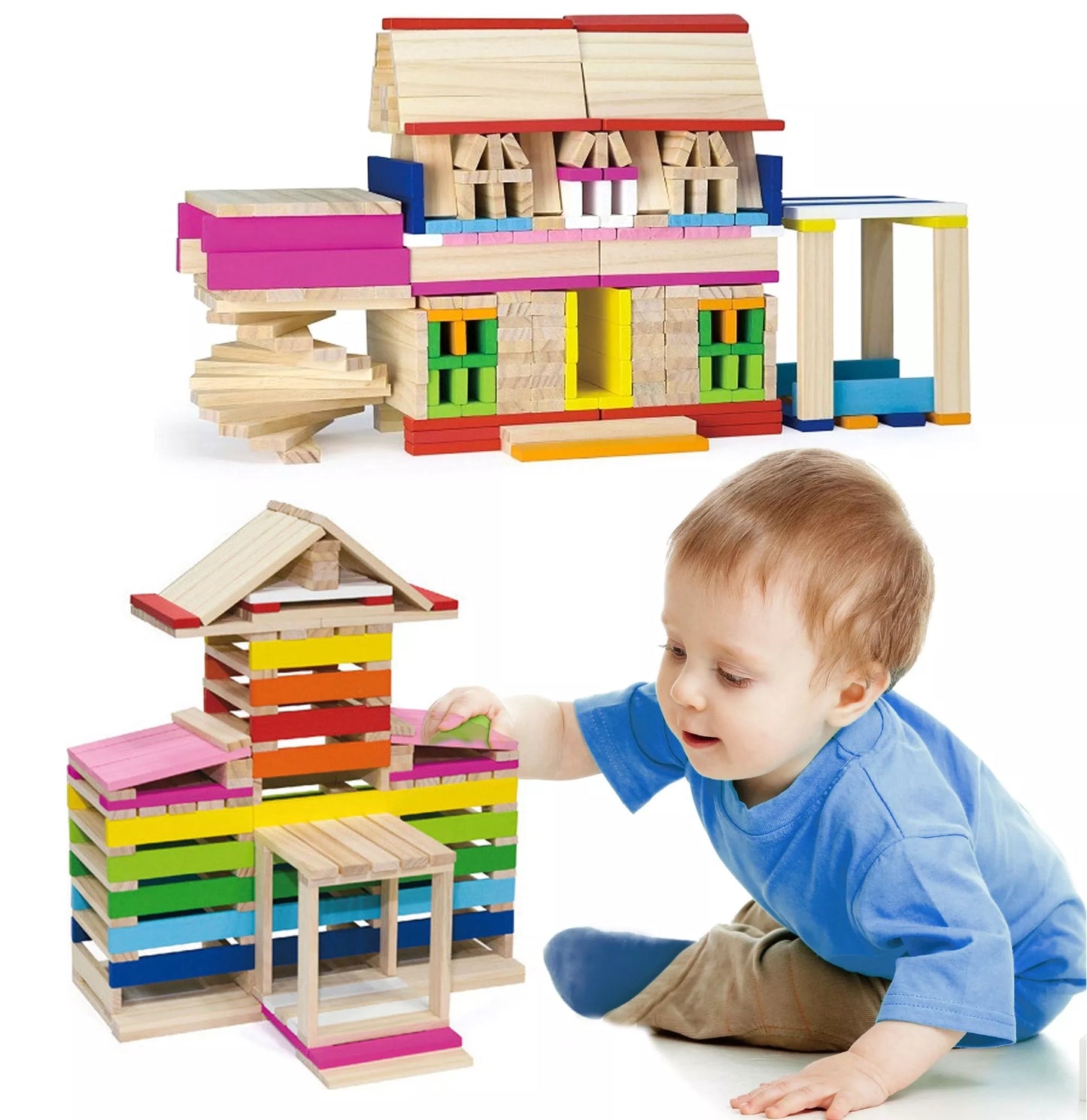 VIGA mediniai statybiniai blokeliai