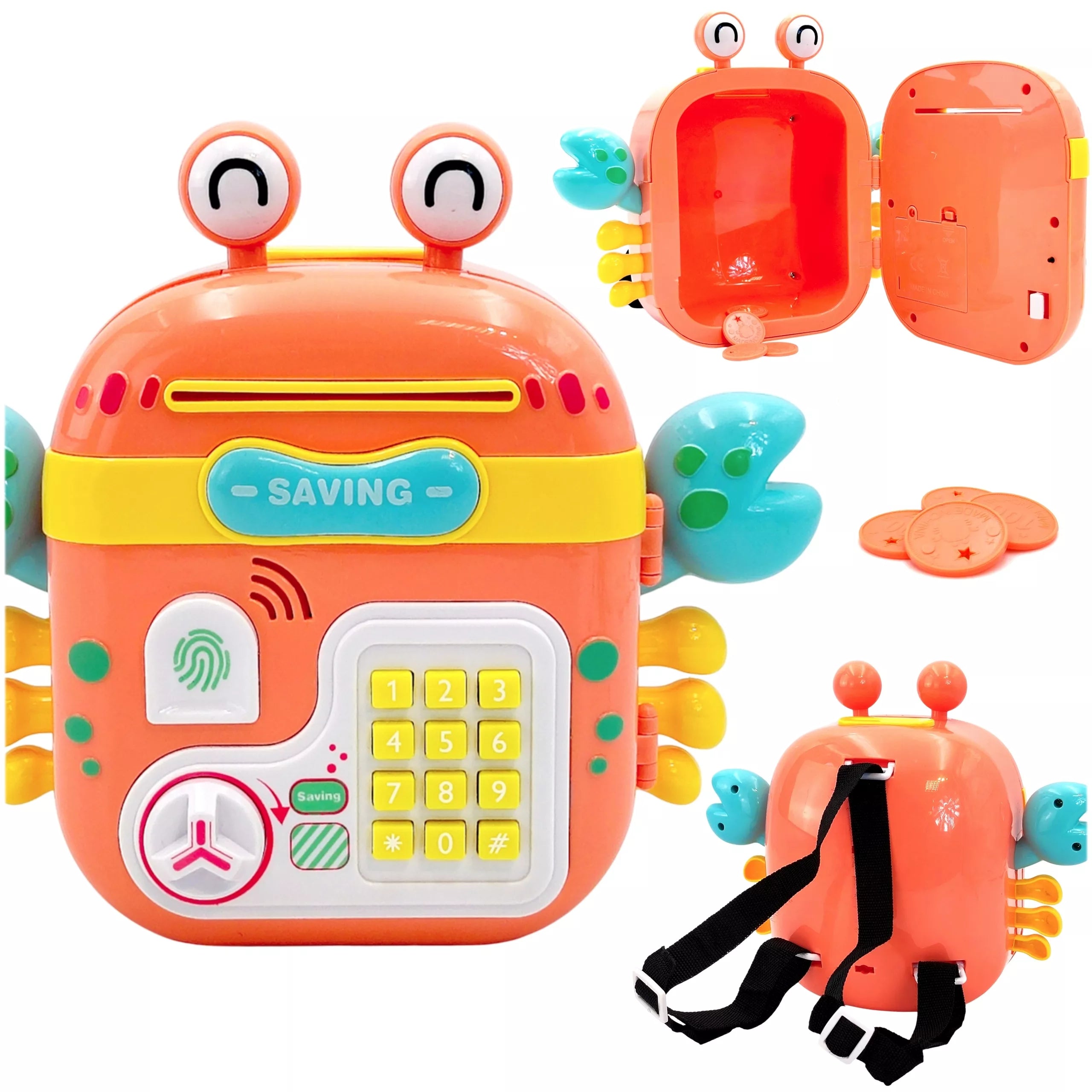 WOOPIE interaktyvi seifinė kasos aparato kuprinė su klaviatūra, 4in1