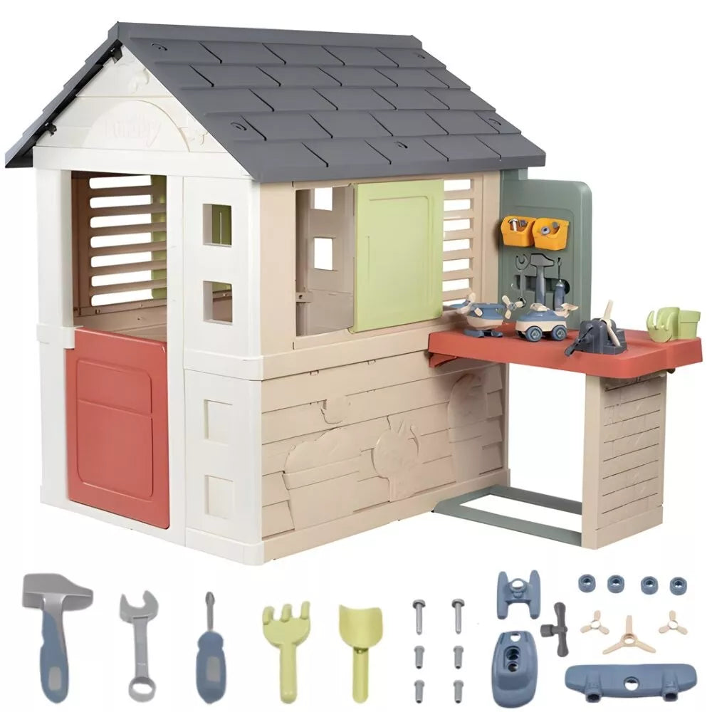 SMOBY namelis su dirbtuvėmis + 39 priedai