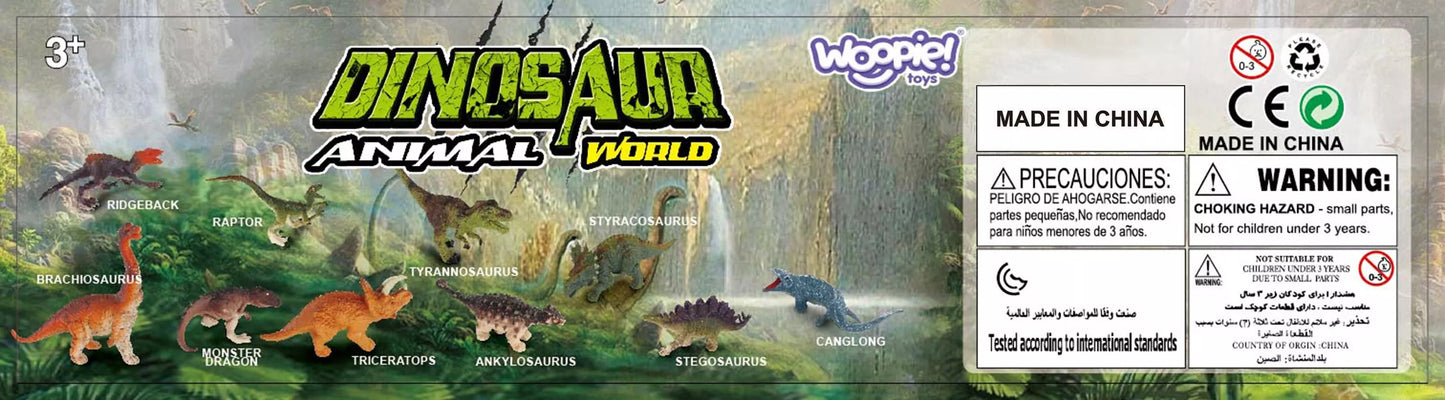 WOOPIE dinozaurų figūrėlių rinkinys – 18 dalių