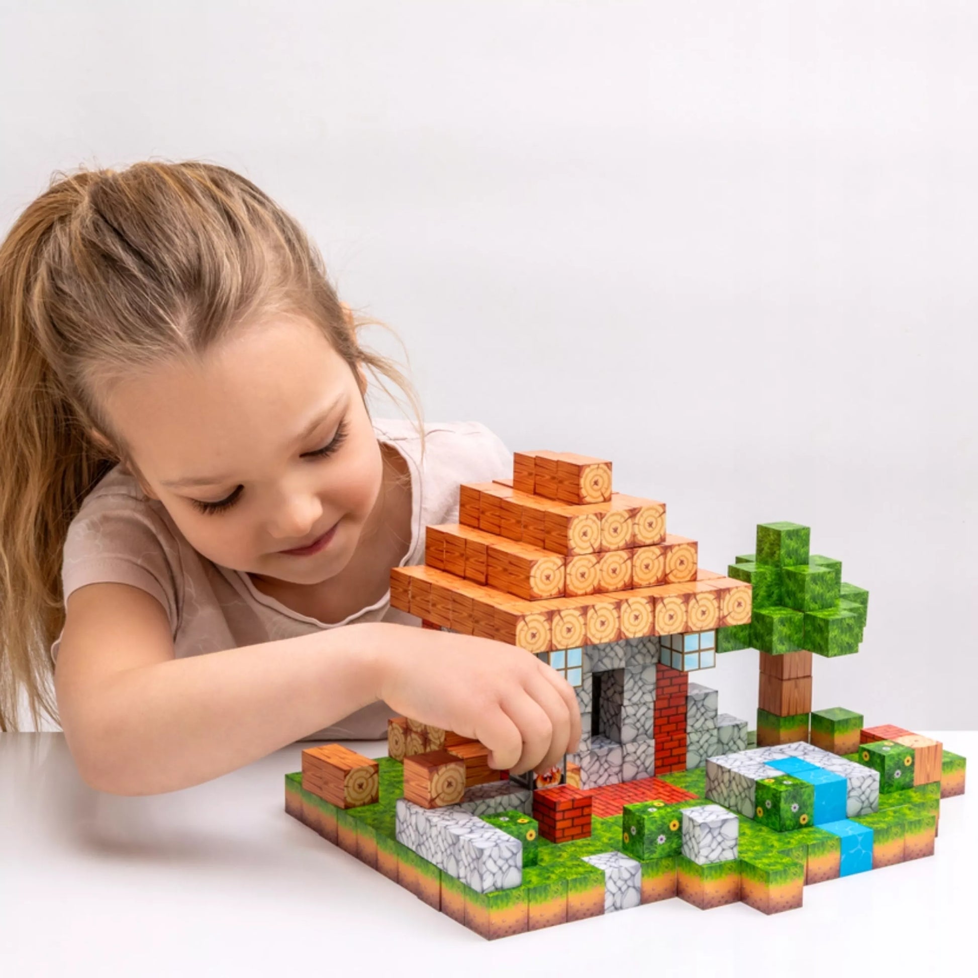 WOOPIE Magnetiniai statybiniai blokai Blokų pasaulis 108 vnt.