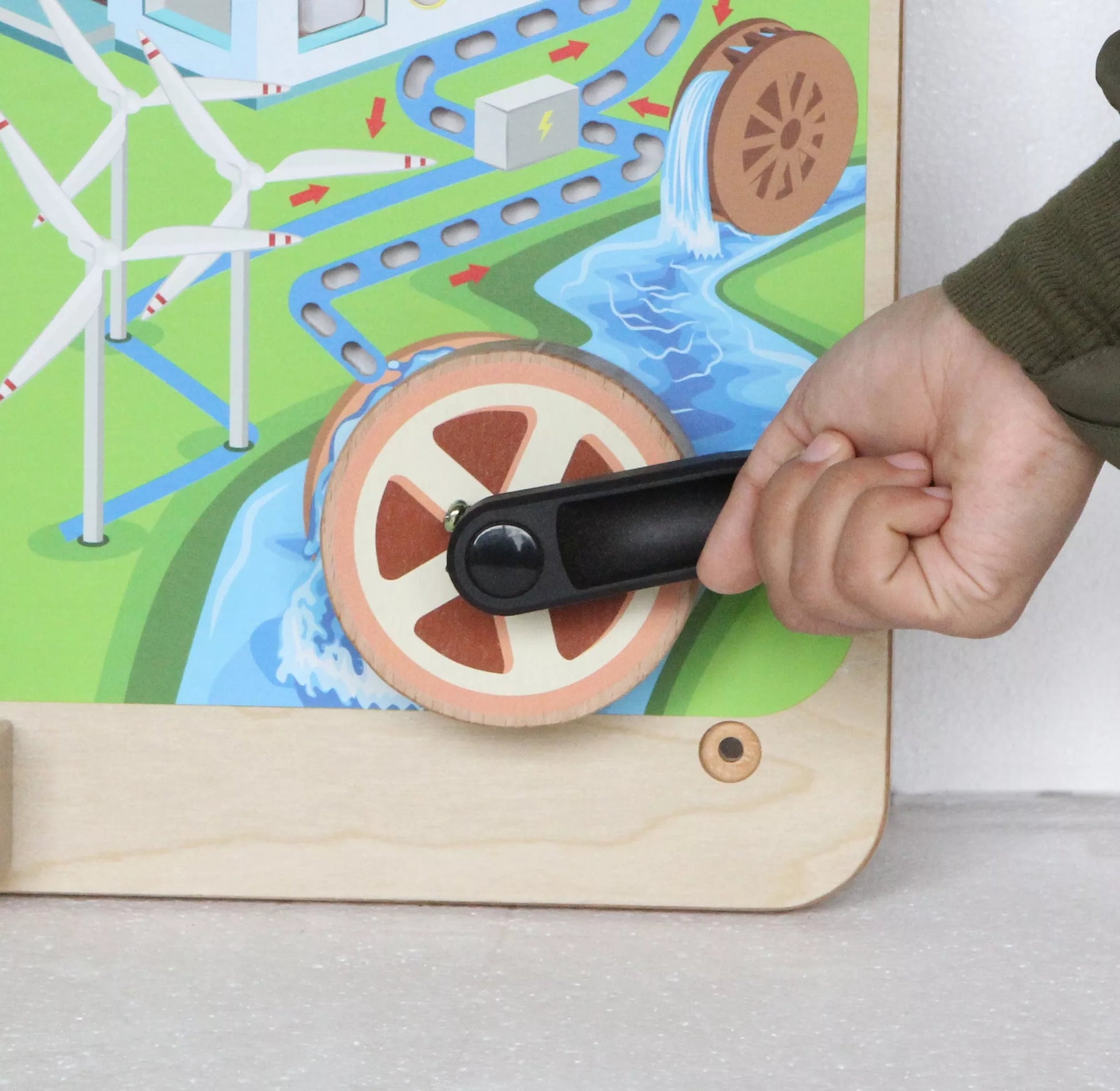 Montessori edukacinė lenta atsinaujinanti ir neatsinaujinanti energija