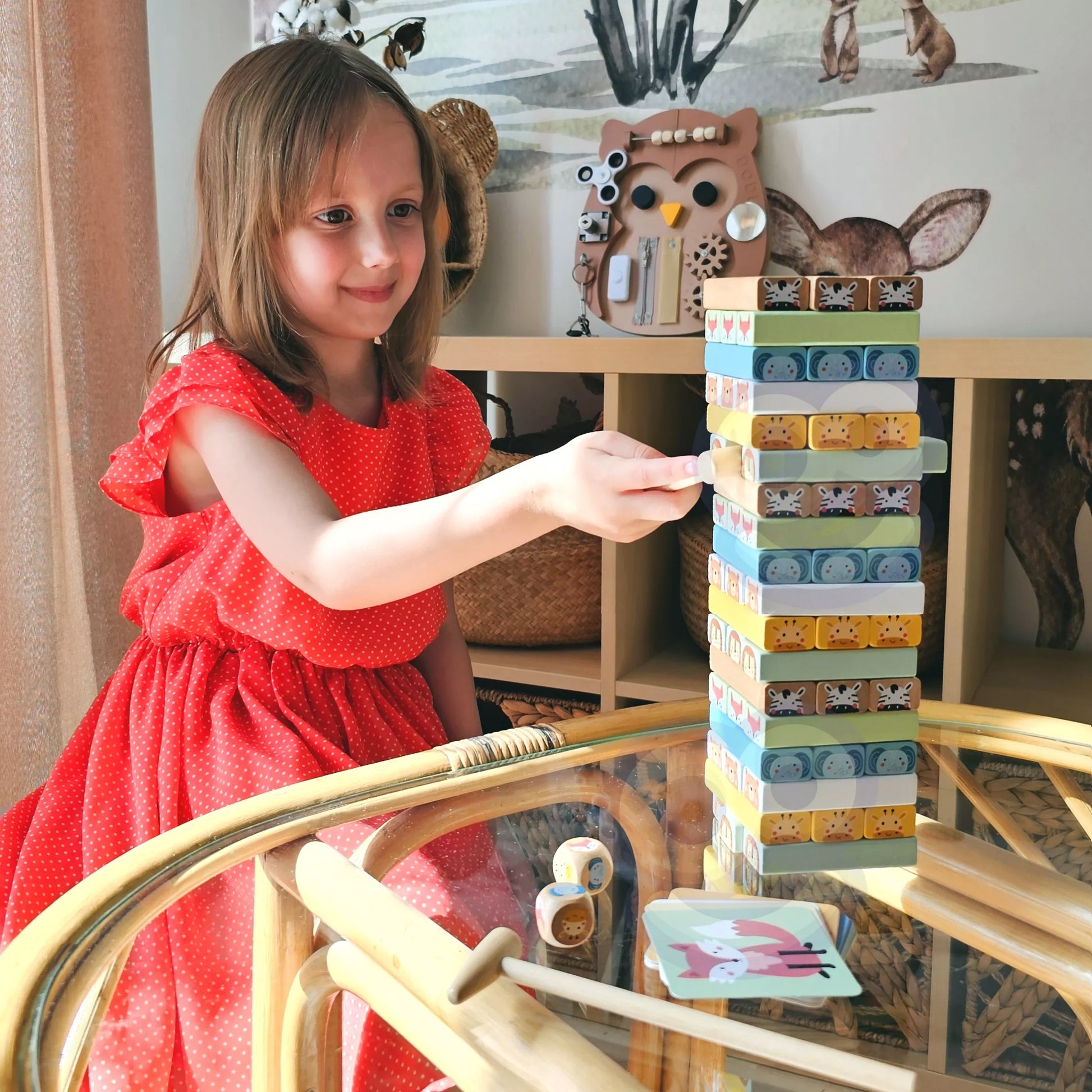 Arkadinis žaidimas „Drebantis bokštas” Gyvūnai 82 vnt.