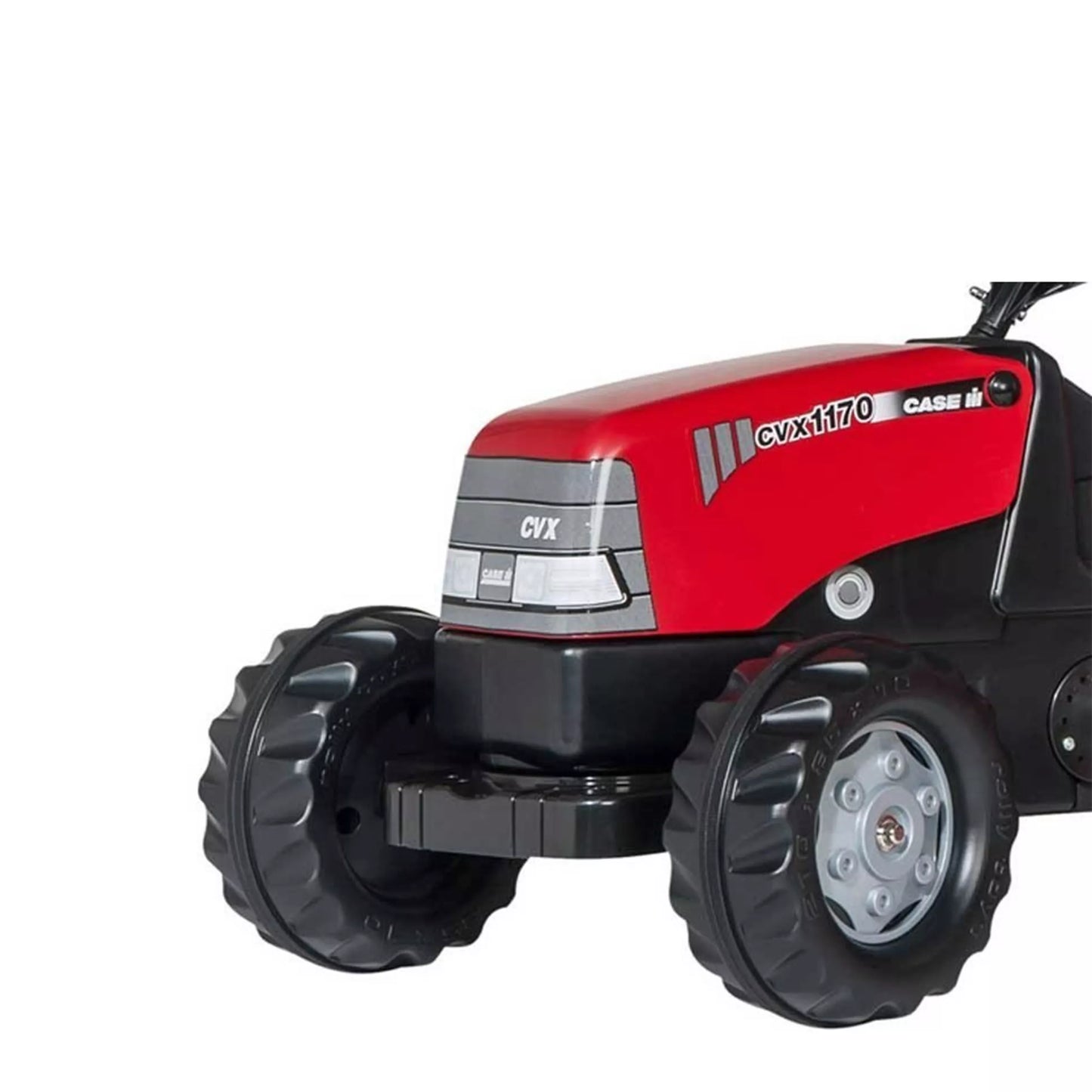 Pedalinis traktorius su priekabos