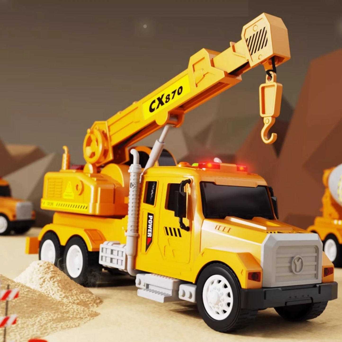 WOOPIE interaktyvus kranas su judančiu kablio tipo sunkvežimiu 1:14