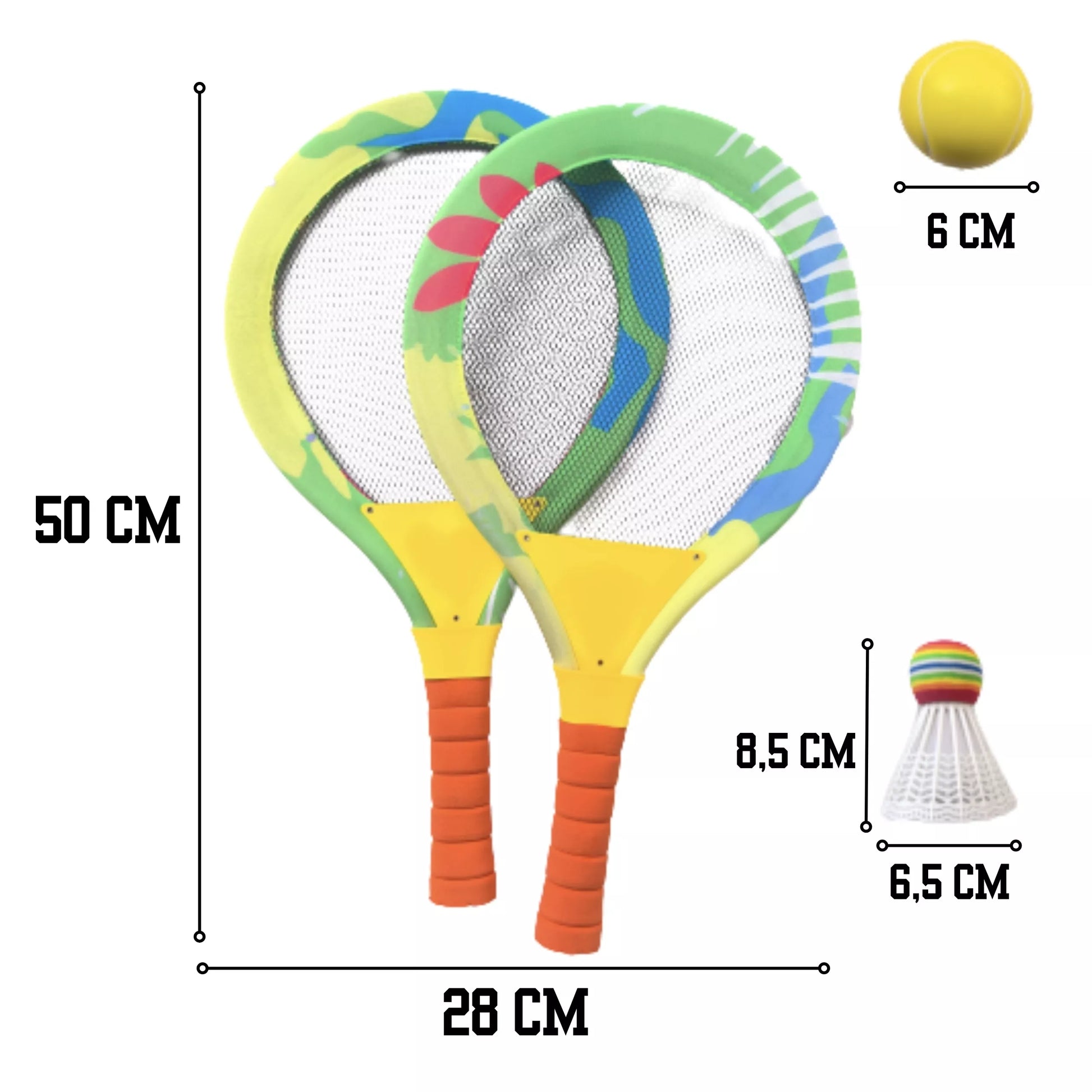 WOOPIE paplūdimio padėklų badmintono raketų rinkiniui