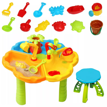 WOOPIE vandens stalas – smėlio dėžė su kėde 2in1