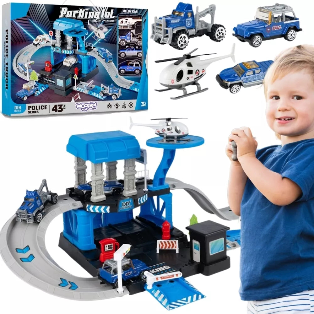 WOOPIE garažas, automobilių stovėjimo aikštelė, policijos nuovada, 43 el.