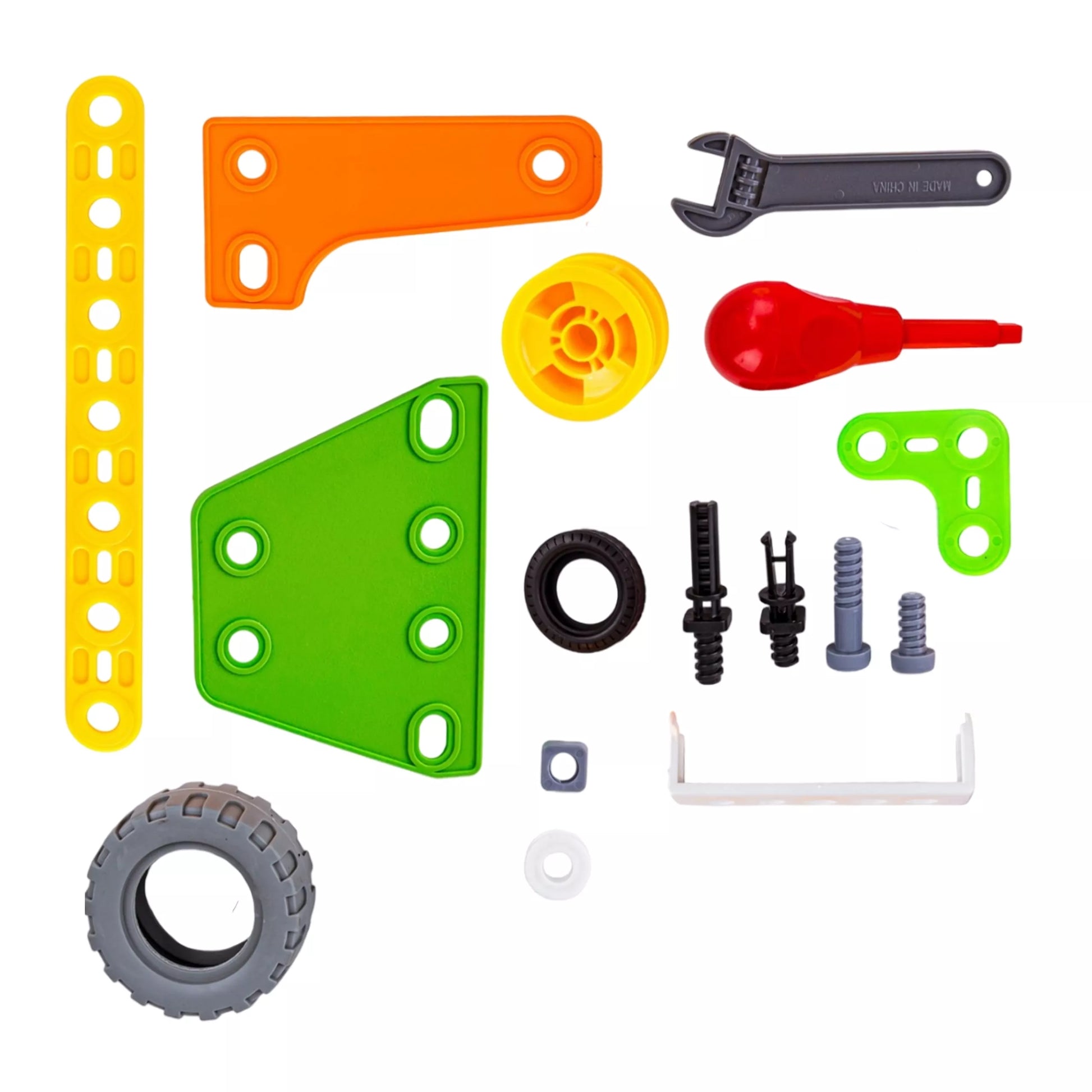 WOOPIE konstravimo kaladėlių rinkinys STEM transporto priemonės 163 vnt.