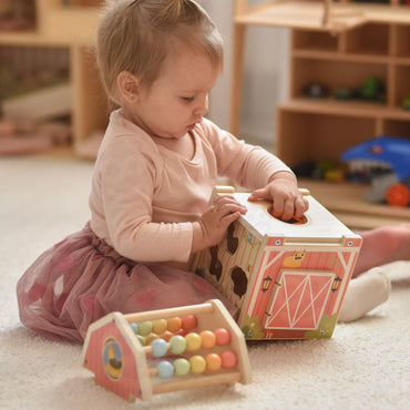 TOOKY TOY medinis ūkio veiklų rūšiuotuvas Montessori su abakusu