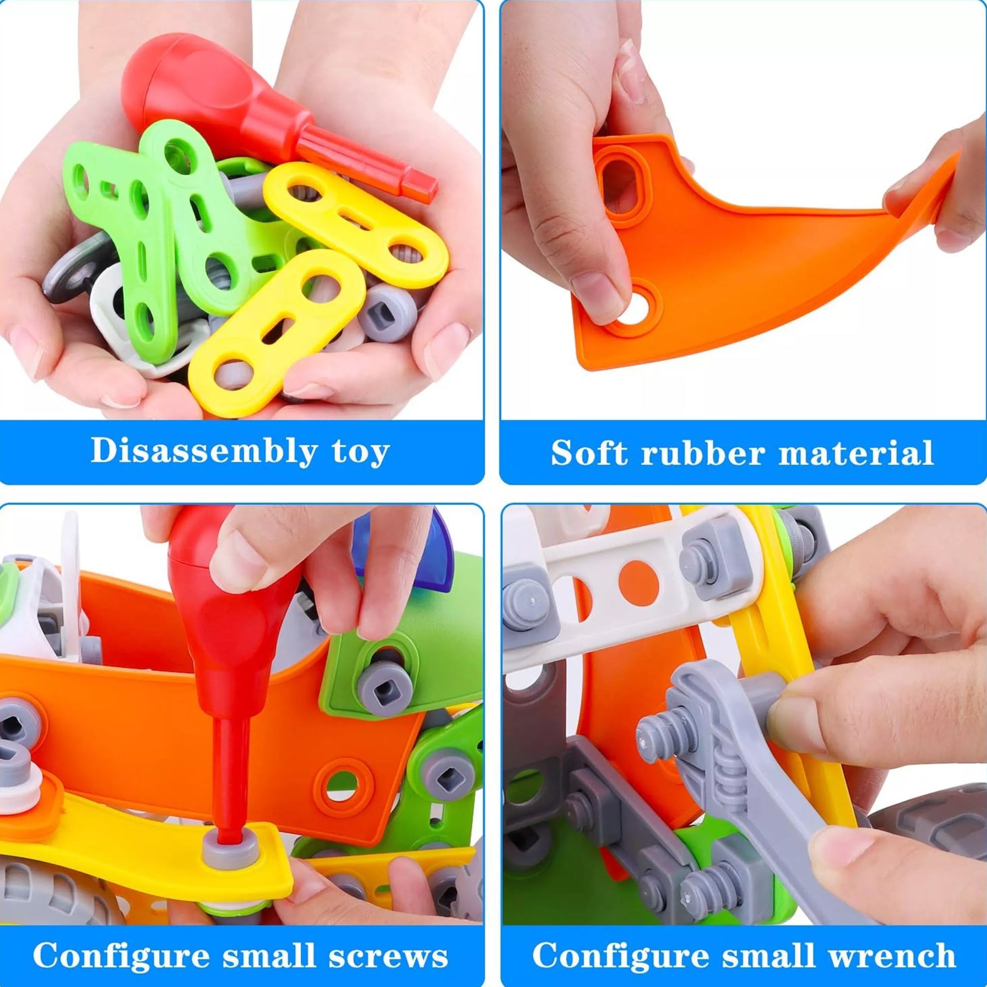 WOOPIE konstravimo kaladėlių rinkinys STEM transporto priemonės 163 vnt.