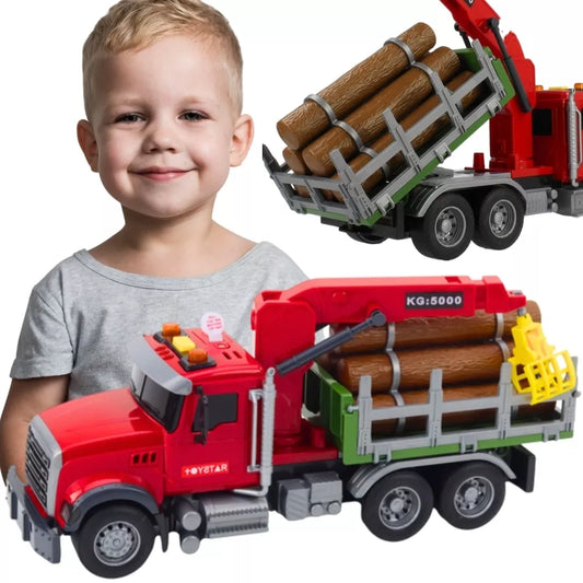 WOOPIE Sunkvežimis su judančiu kranu mediniam šviesos garsui 1:14