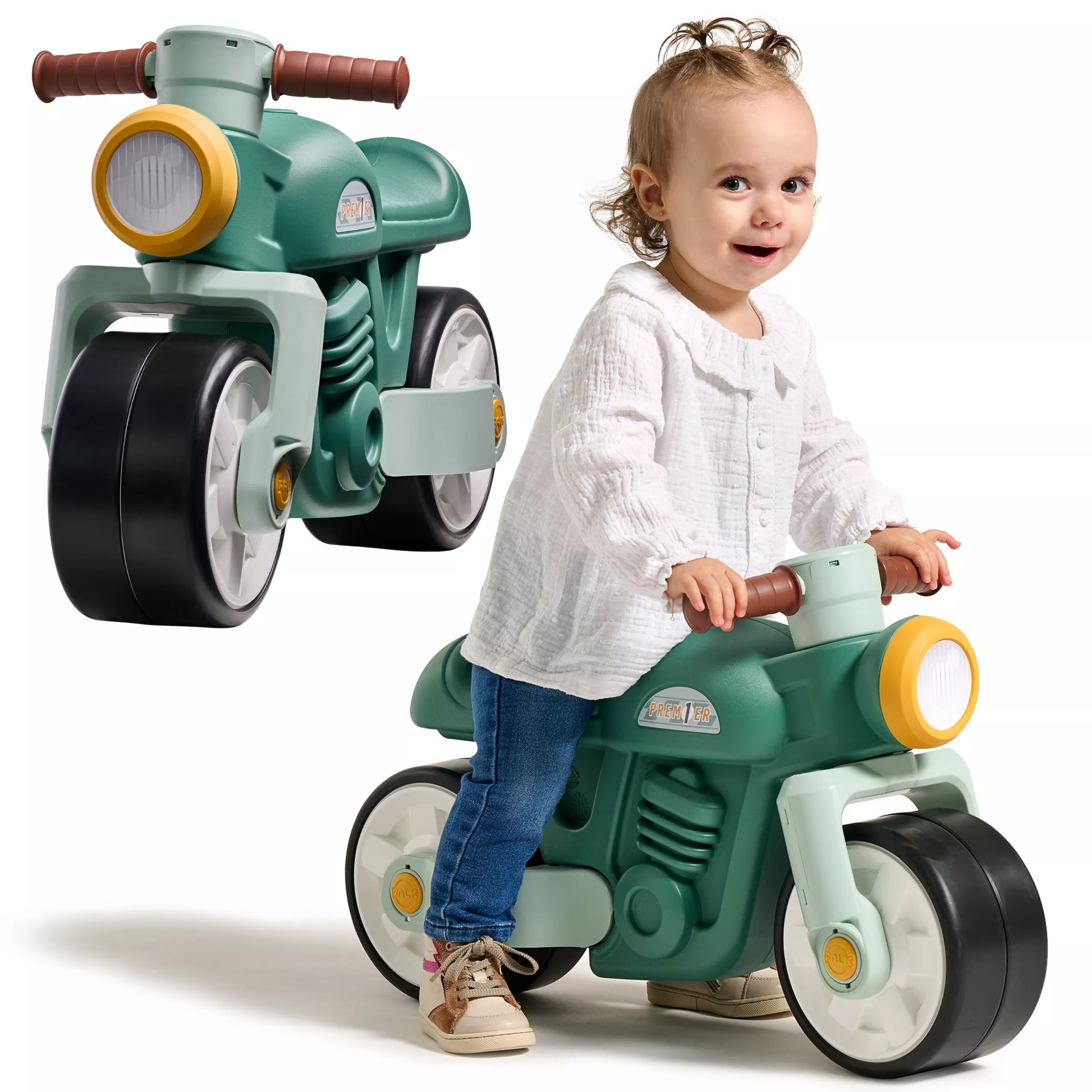 FALK Vaikiškas motociklas su tyliais ratukais