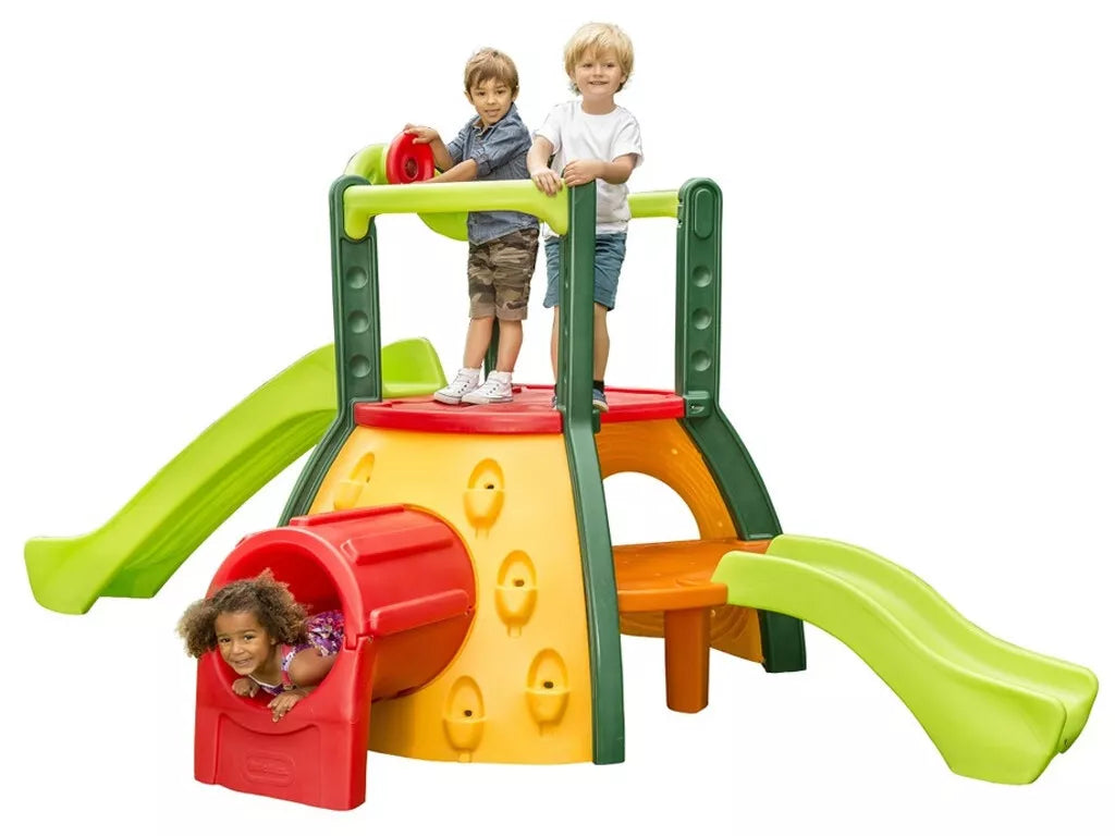 Little Tikes „Super Monkey Grove“ žaidimų aikštelė su čiuožykla